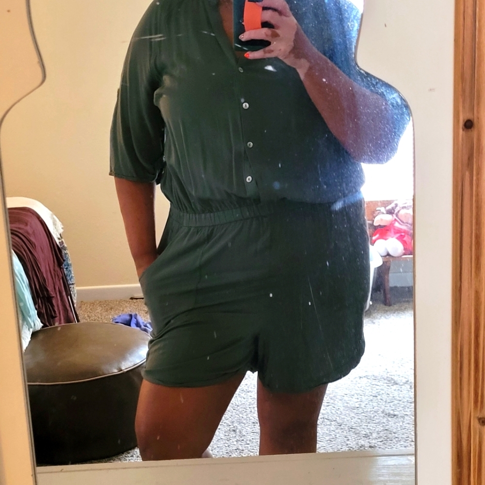 Cute green romper